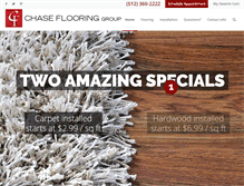 Tablet Screenshot of chaseflooring.com